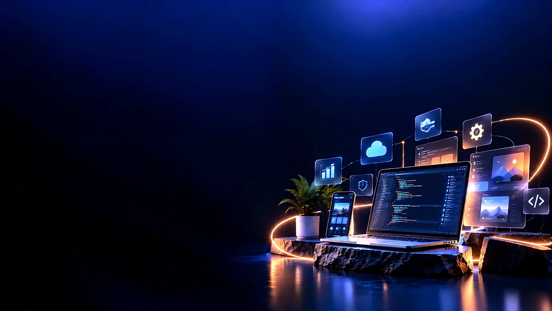 Custom software development banner