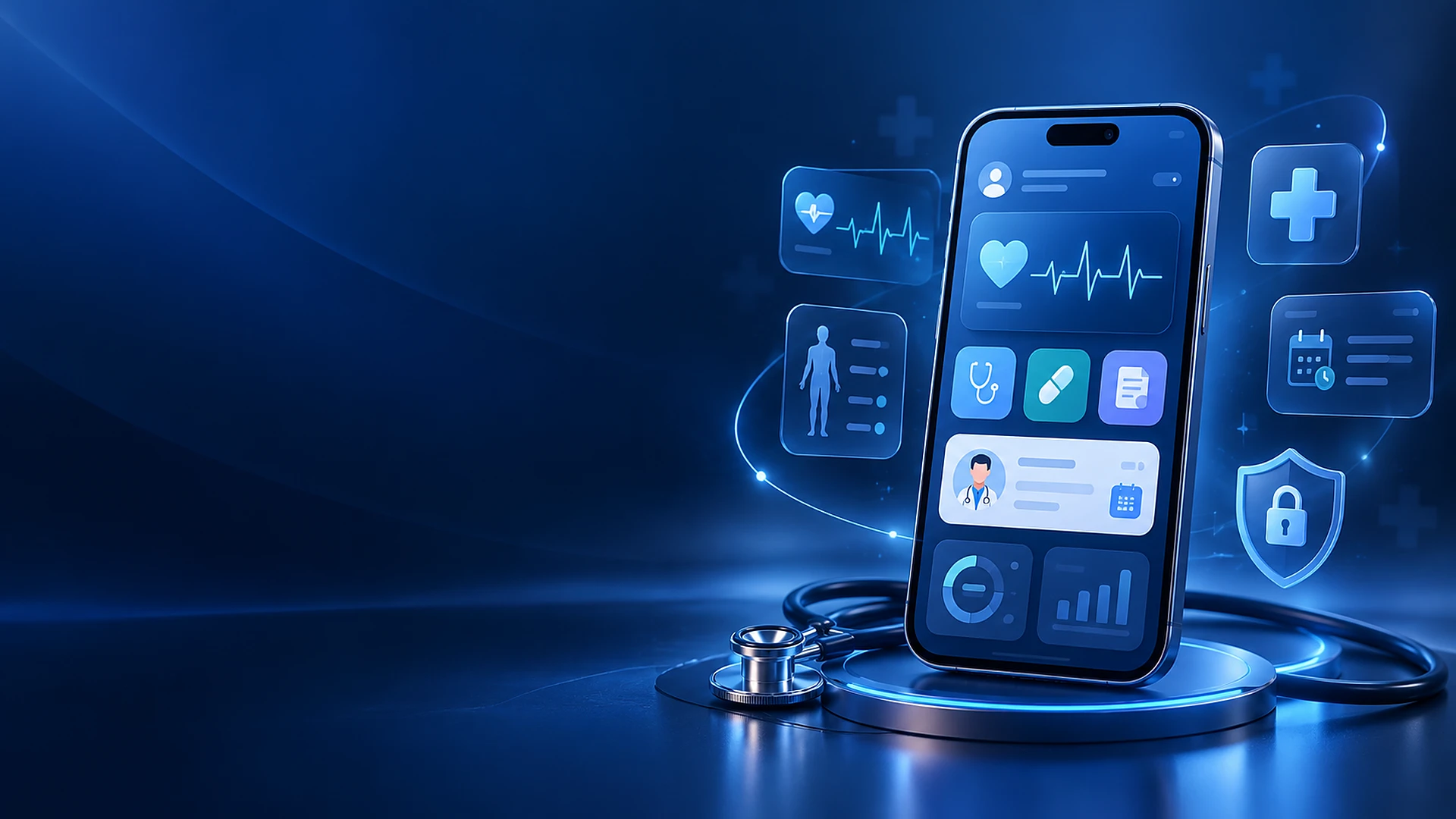 Healthcare app development banner