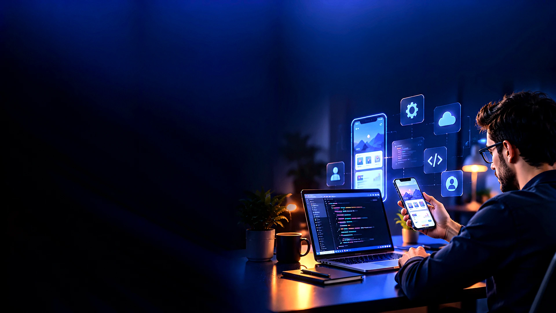 Mobile app development banner